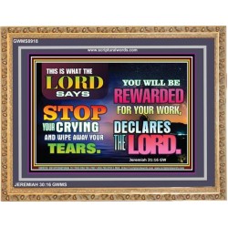 WIPE AWAY YOUR TEARS   Framed Sitting Room Wall Decoration   (GWMS8918)   