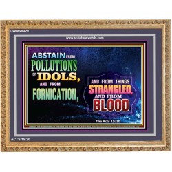 ABSTAIN FORNICATION   Inspirational Wall Art Poster   (GWMS8929)   