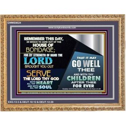 SERVE THE LORD   Framed Art Work   (GWMS9024)   
