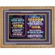 WISDOM OF THE WORLD IS FOOLISHNESS   Christian Quote Frame   (GWMS9077)   