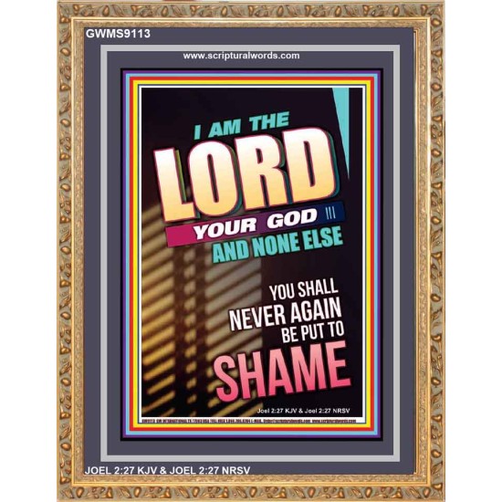 YOU SHALL NOT BE PUT TO SHAME   Bible Verse Frame for Home   (GWMS9113)   