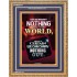 WE BROUGHT NOTHING TO THE WORLD   Frame Scriptures Dcor   (GWMS9147)   "28x34"