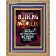 WE BROUGHT NOTHING TO THE WORLD   Framed Scriptural Dcor   (GWMS9147B)   