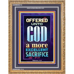 A MORE EXCELLENT SACRIFICE   Contemporary Christian poster   (GWMS9212)   