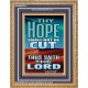 YOUR HOPE SHALL NOT BE CUT OFF   Inspirational Wall Art Wooden Frame   (GWMS9231)   