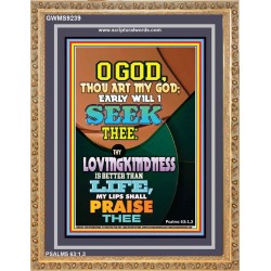 YOUR LOVING KINDNESS IS BETTER THAN LIFE   Biblical Paintings Acrylic Glass Frame   (GWMS9239)   "28x34"