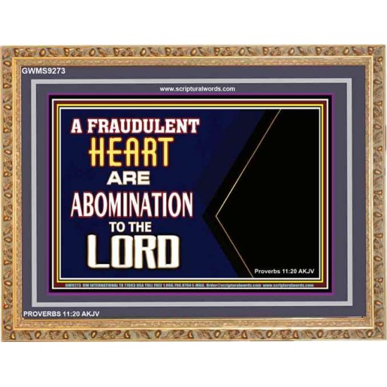 WHAT ARE ABOMINATION TO THE LORD   Large Framed Scriptural Wall Art   (GWMS9273)   