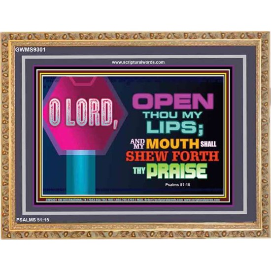 SHEW FORTH THE PRAISE OF GOD   Bible Verse Frame Art Prints   (GWMS9301)   