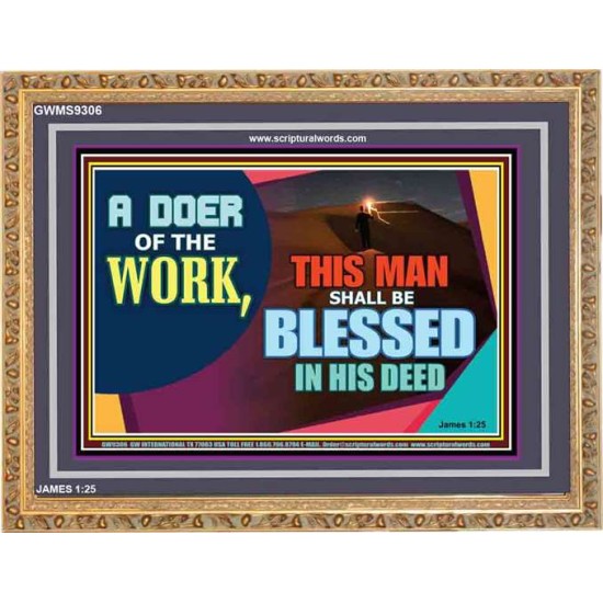 BE A DOER OF THE WORD OF GOD   Frame Scriptures Dcor   (GWMS9306)   