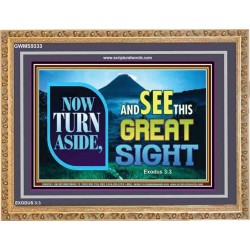 SEE THIS GREAT SIGHT    Custom Frame Scriptures   (GWMS9333)   