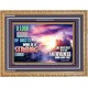 WHO IS A STRONG LORD LIKE THEE   Custom Christian Artwork Frame   (GWMS9340)   