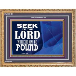 SEEK YE THE LORD   Bible Verses Framed for Home Online   (GWMS9401)   
