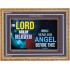 SEND HIS ANGEL BEFORE THEE   Framed Scripture Dcor   (GWMS9413)   "34x28"