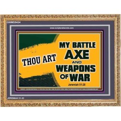 WEAPONS OF WAR   Christian Quotes Framed   (GWMS9434)   "34x28"