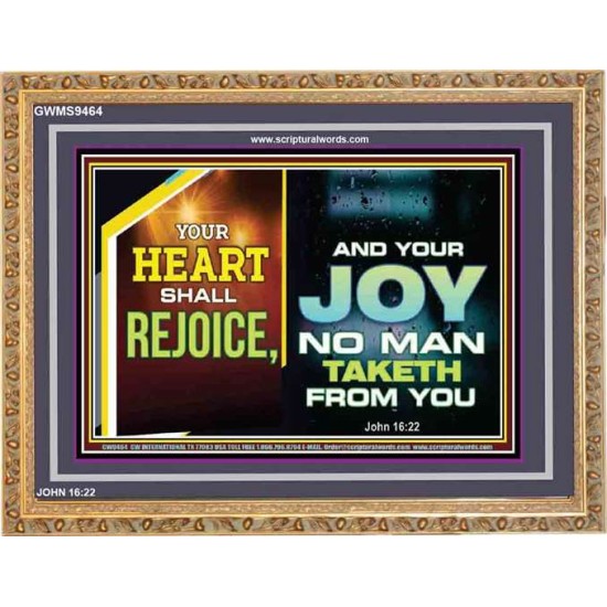 YOUR HEART SHALL REJOICE   Christian Wall Art Poster   (GWMS9464)   