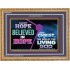 AGAINST HOPE BELIEVED IN HOPE   Bible Scriptures on Forgiveness Frame   (GWMS9473)   "34x28"