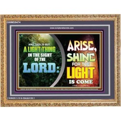 A LIGHT THING IN THE SIGHT OF THE LORD   Art & Wall Dcor   (GWMS9474)   "34x28"