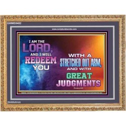 A STRETCHED OUT ARM   Bible Verse Acrylic Glass Frame   (GWMS9482)   