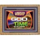 WORSHIP GOD FOR THE TIME IS AT HAND   Acrylic Glass framed scripture art   (GWMS9500)   