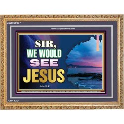 SIR WE WOULD SEE JESUS   Contemporary Christian Paintings Acrylic Glass frame   (GWMS9507)   