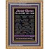 NAMES OF JESUS CHRIST WITH BIBLE VERSES IN FRENCH LANGUAGE {Noms de Jésus Christ} Frame Art  (GWMSNAMESOFCHRISTFRENCH)   "28x34"