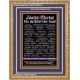 NAMES OF JESUS CHRIST WITH BIBLE VERSES IN FRENCH LANGUAGE {Noms de Jésus Christ} Frame Art  (GWMSNAMESOFCHRISTFRENCH)   
