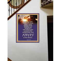 A NEW THING DIVINE BREAKTHROUGH   Printable Bible Verses to Framed   (GWOVERCOMER022)   