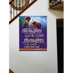 THE THOUGHTS OF PEACE   Inspirational Wall Art Poster   (GWOVERCOMER1104)   