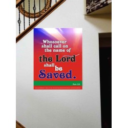 WHOSOEVER SHALL CALL   Inspiration Wall Art Frame   (GWOVERCOMER1632)   "44X62"