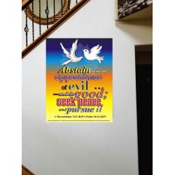 ABSTAIN FROM ALL APPEARANCE OF EVIL   Bible Verses Framed Art Prints   (GWOVERCOMER1686)   
