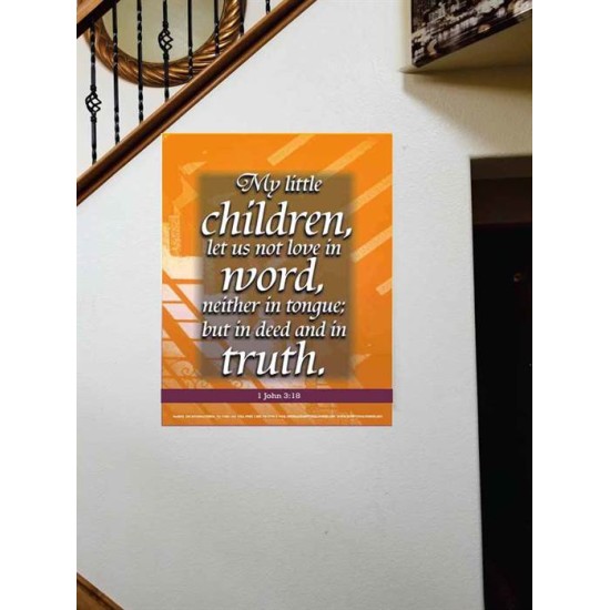 TRUE LOVE   Contemporary Christian Wall Art Acrylic Glass frame   (GWOVERCOMER232)   