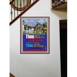 ALL THINGS UNDER HIS FEET   Scriptures Wall Art   (GWOVERCOMER3211)   