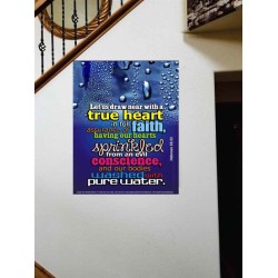 TRUE HEART   Large Frame Scriptural Wall Art   (GWOVERCOMER3803)   "44X62"