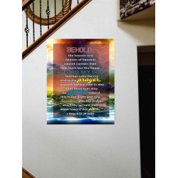 THINE EYES MAY BE OPEN TOWARD THIS HOUSE   Bible Verse Wall Art Frame   (GWOVERCOMER3935)   