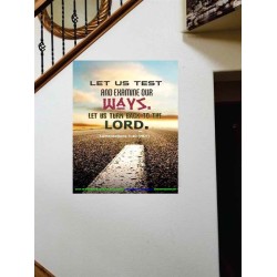 TURN BACK TO THE LORD   Christian Artwork   (GWOVERCOMER4438)   "44X62"