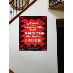 A RIGHTEOUS MAN   Bible Verses  Picture Frame Gift   (GWOVERCOMER4785)   