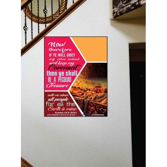 BE A PECULIAR TREASURE   Large Frame Scripture Wall Art   (GWOVERCOMER4978)   