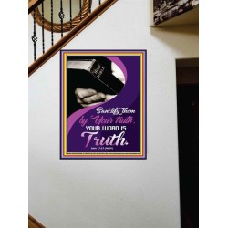 YOUR WORD IS TRUTH   Bible Verses Framed for Home   (GWOVERCOMER5388)   "44X62"