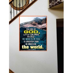 YOU ARE OF GOD   Bible Scriptures on Love frame   (GWOVERCOMER6514)   "44X62"