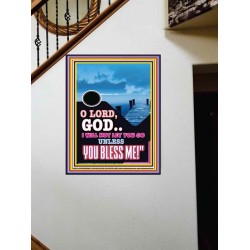 UNLESS YOU BLESS ME   Bible Verses Wall Art   (GWOVERCOMER7312)   "44X62"