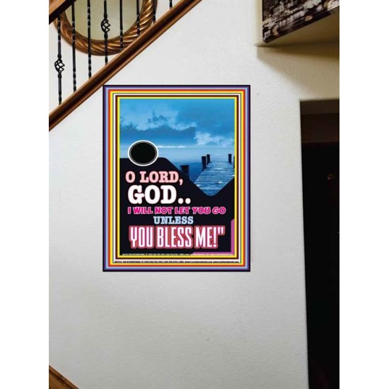 UNLESS YOU BLESS ME   Bible Verses Wall Art   (GWOVERCOMER7312)   