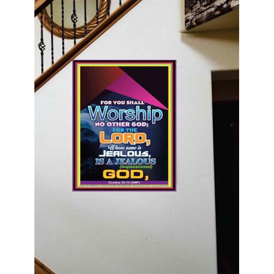 WORSHIP   Religious Art Frame   (GWOVERCOMER7346)   