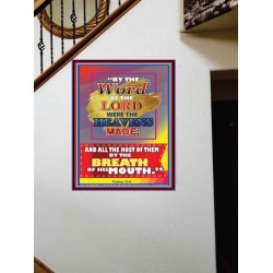 WORD OF THE LORD   Framed Hallway Wall Decoration   (GWOVERCOMER7384)   "44X62"