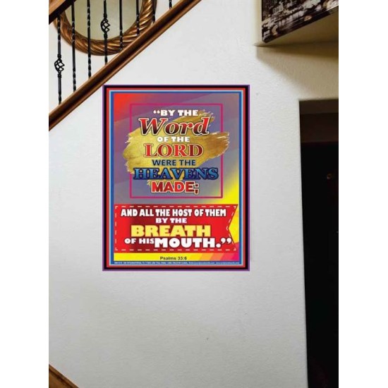 WORD OF THE LORD   Framed Hallway Wall Decoration   (GWOVERCOMER7384)   