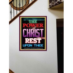 THE POWER OF CHRIST   Christian Frame Wall Art   (GWOVERCOMER7404)   