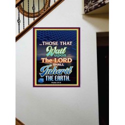 WAIT UPON THE LORD   Bible Verses Frame for Home   (GWOVERCOMER7425)   "44X62"