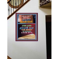 WORDS OF GOD   Bible Verse Picture Frame Gift   (GWOVERCOMER7724)   "44X62"