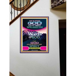 THE WORDS OF GOD   Framed Interior Wall Decoration   (GWOVERCOMER7987)   