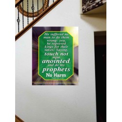 TOUCH NOT MINE ANOINTED   Bible Verse Wall Art Frame   (GWOVERCOMER802)   "44X62"