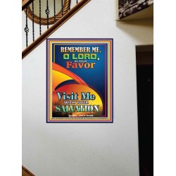 VIIST ME WITH YOUR SALVATION   Frame Scriptural Dcor   (GWOVERCOMER8070)   "44X62"